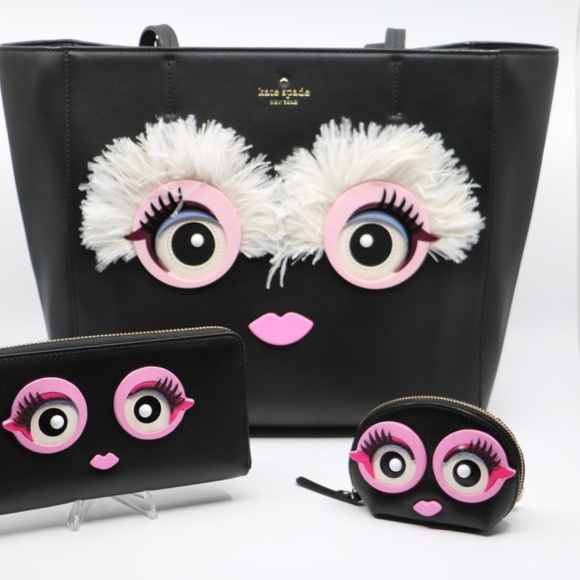 KATE SPADE Monster Hallie Tote , Wallet and coin Purse Set - Picture 2 of 12